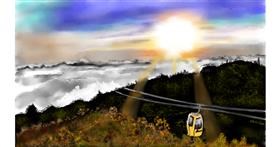 Drawing of Cable car by Chaching