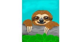 Drawing of Sloth by GreyhoundMama