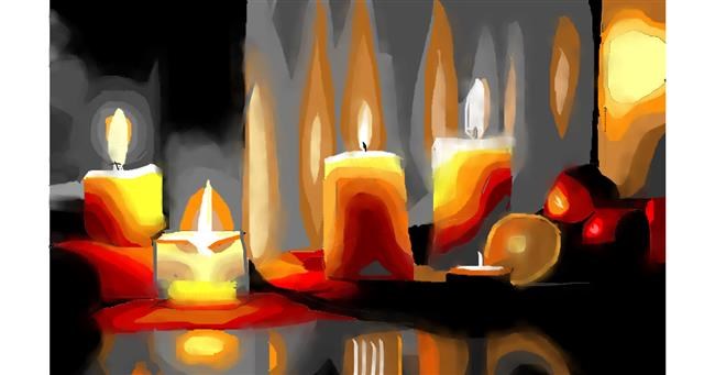 Drawing of Candle by Herbert