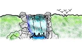 Drawing of Waterfall by Turtle