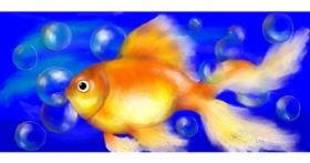 Drawing of Goldfish by DebbyLee