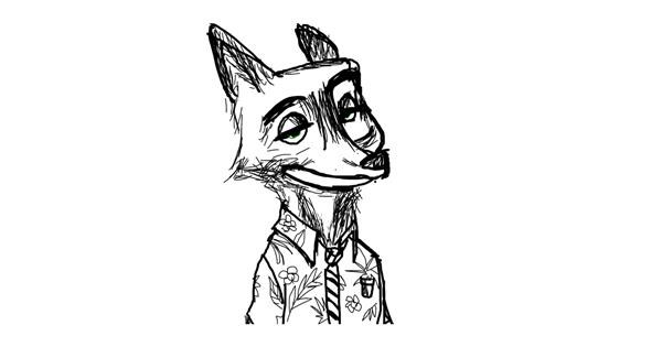 Drawing of Fox by Aremix - Drawize Gallery!