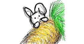 Drawing of Carrot by Jiana