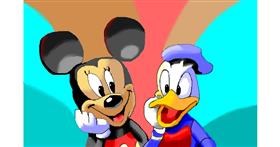 Drawing of Mickey Mouse by Herbert