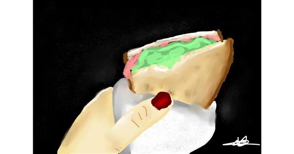 Drawing Of Sandwich By Tidoudoumlesfrites Drawize Gallery