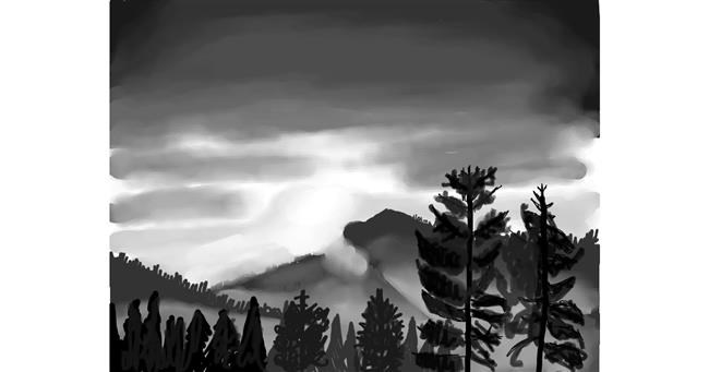 Drawing of Forest by ImagineBastille