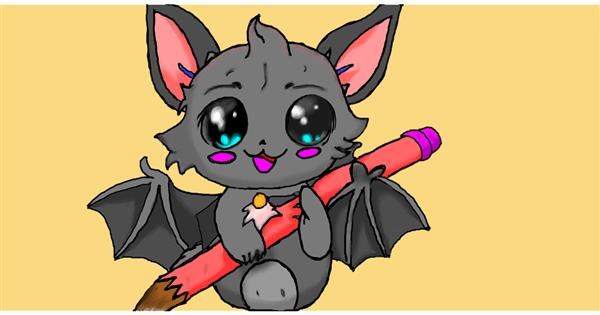 Drawing of Bat by InessA - Drawize Gallery!