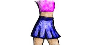 Drawing of Skirt by KJ