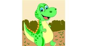 Drawing of Dinosaur by Gul