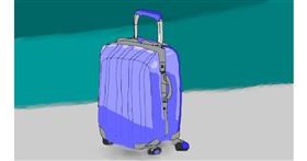 Drawing of Suitcase by MrBlue