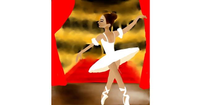 Drawing of Ballerina by MEL