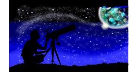Drawing of Telescope by Aminich