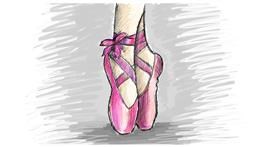 Drawing of Ballerina by Caro