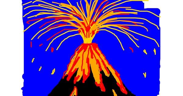  Volcano Drawing by Derp - Draw and Guess Gallery 