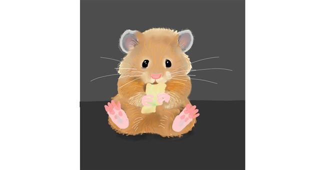 Drawing of Hamster by TedsNan