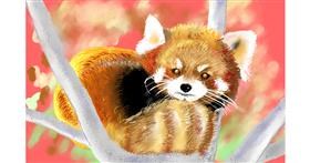 Drawing of Red Panda by GJP